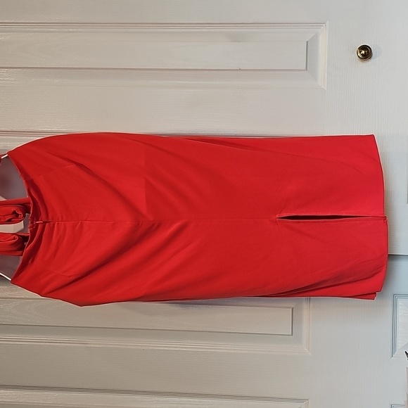 Saints + Secrets Chic & Sexy Red Midi Dress Sz M NWT - Picture 7 of 12